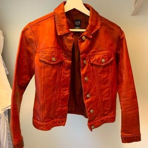 Vintage 80s Red Leather Jacket